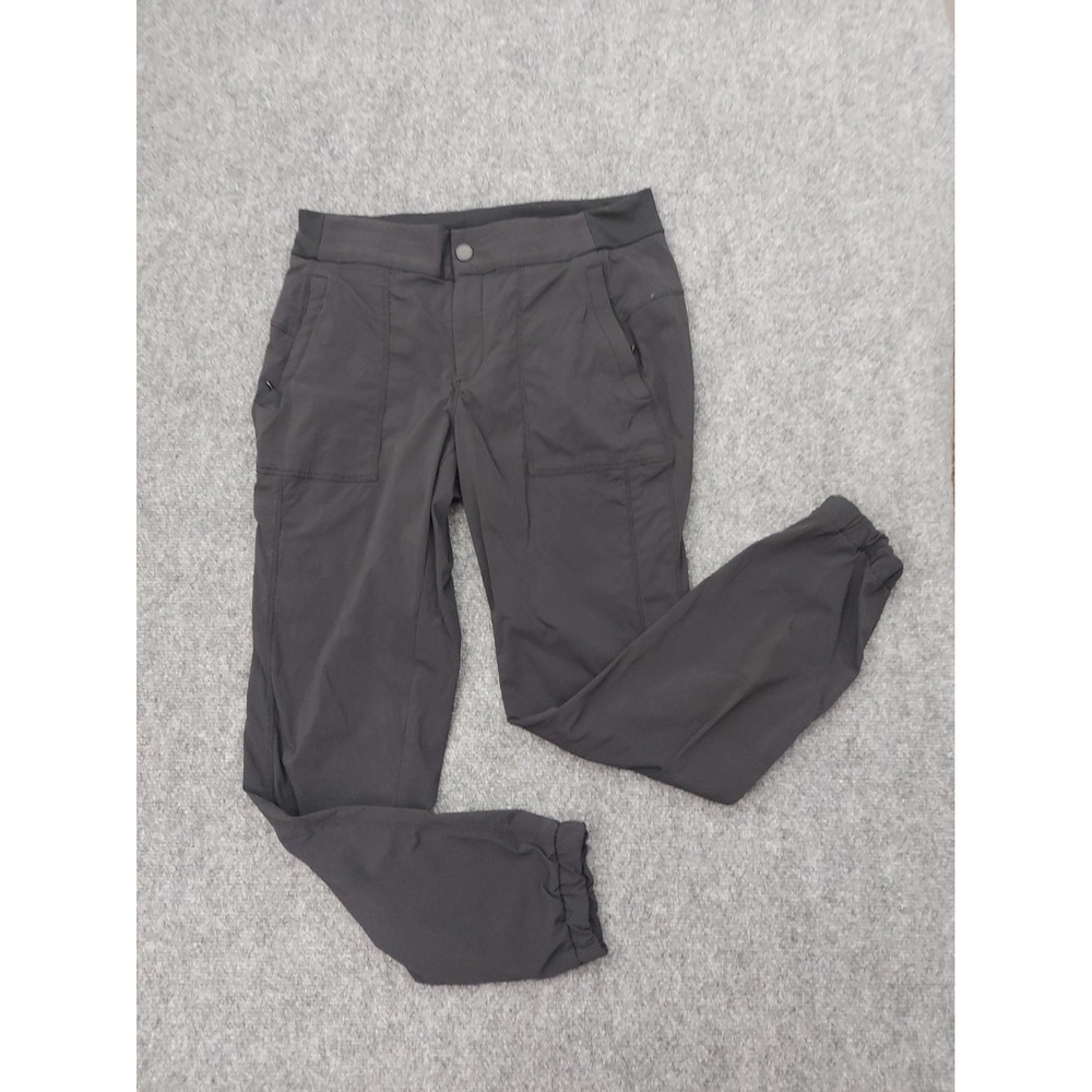 Athleta Trekkie 2.0 Jogger Pants 6 Black Pockets Stretch Athletic Hiking Outdoor
